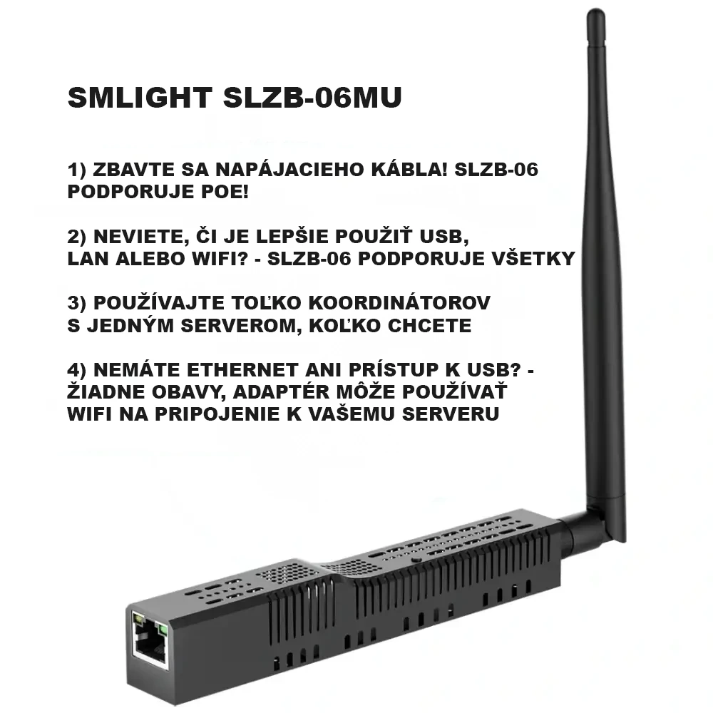 Vlastnosti SMLIGHT SLZB-06MU